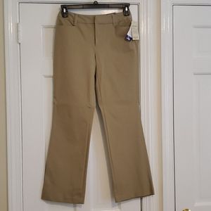 Petite Khaki Bi-Stretch Pants